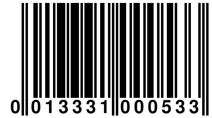 0 013331 000533