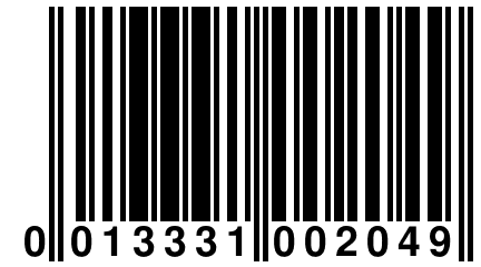 0 013331 002049