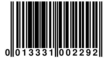 0 013331 002292