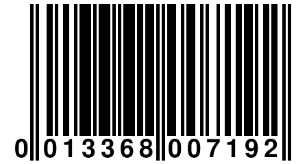 0 013368 007192