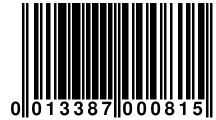 0 013387 000815