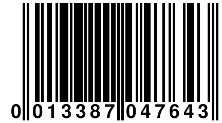 0 013387 047643