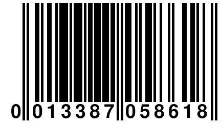 0 013387 058618