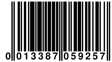 0 013387 059257