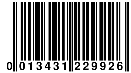 0 013431 229926