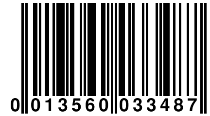 0 013560 033487