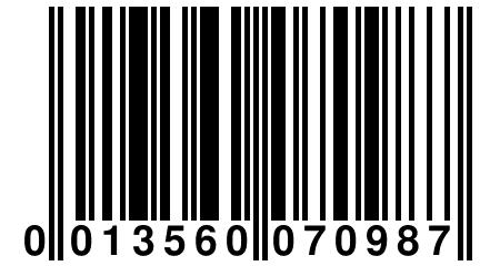 0 013560 070987