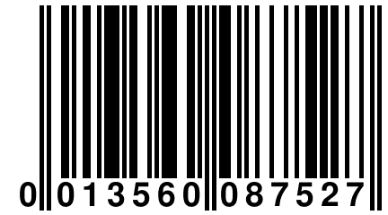 0 013560 087527