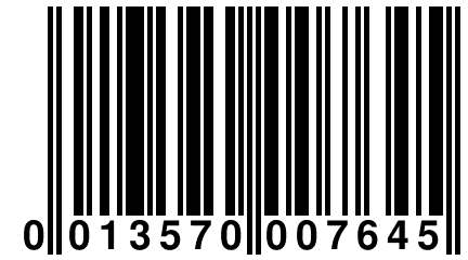 0 013570 007645