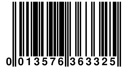 0 013576 363325