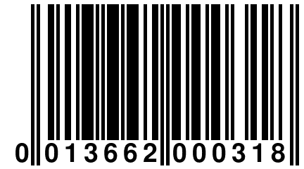 0 013662 000318