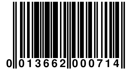 0 013662 000714