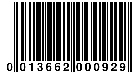 0 013662 000929