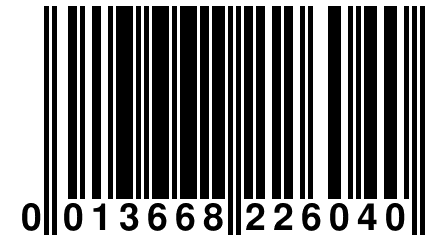 0 013668 226040