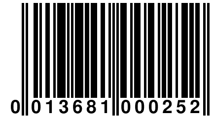 0 013681 000252