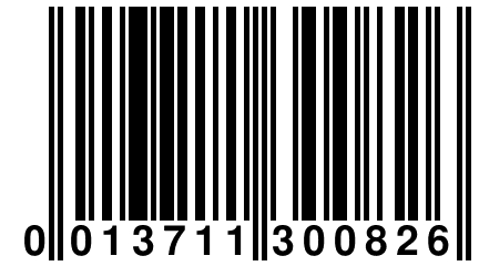 0 013711 300826