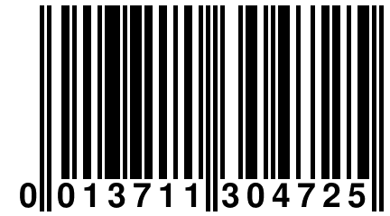 0 013711 304725