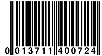 0 013711 400724