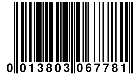 0 013803 067781