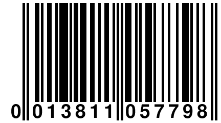 0 013811 057798