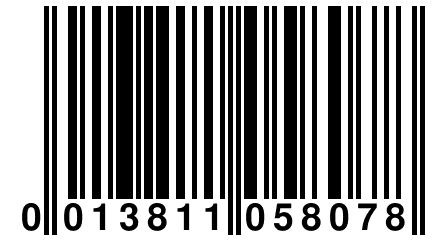 0 013811 058078