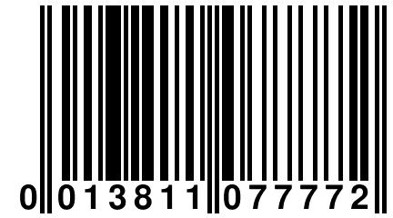 0 013811 077772