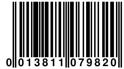 0 013811 079820