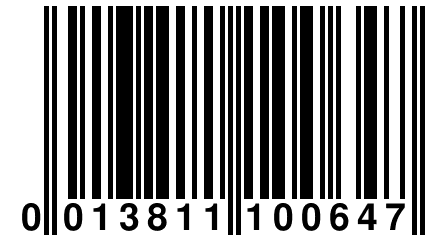 0 013811 100647