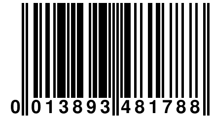 0 013893 481788