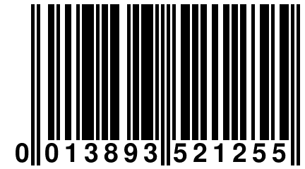 0 013893 521255