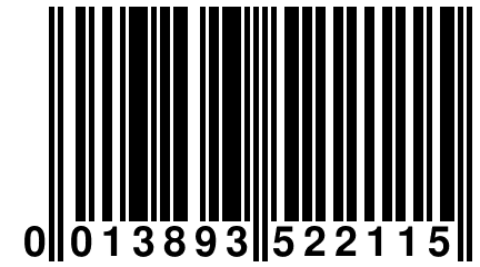 0 013893 522115