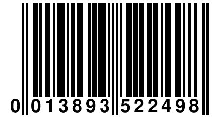 0 013893 522498