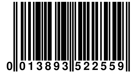 0 013893 522559