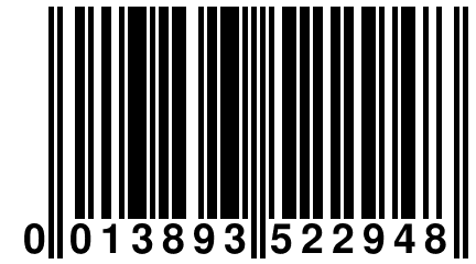 0 013893 522948