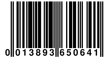 0 013893 650641