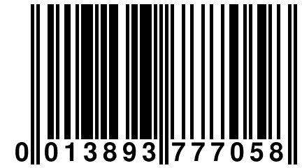 0 013893 777058