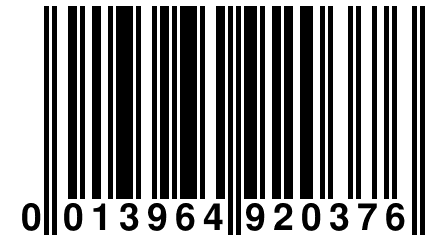 0 013964 920376