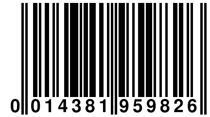 0 014381 959826