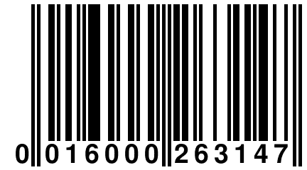 0 016000 263147