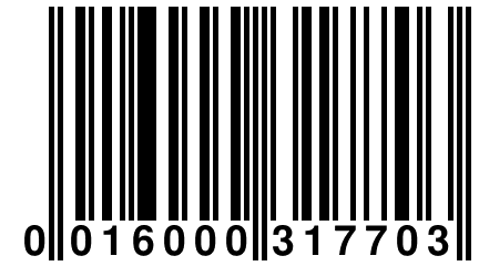 0 016000 317703