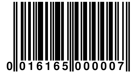 0 016165 000007