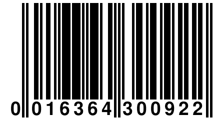 0 016364 300922