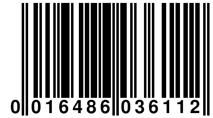 0 016486 036112