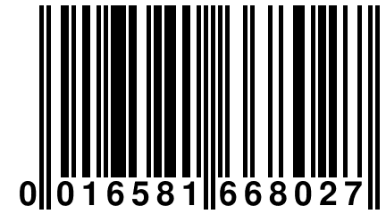 0 016581 668027