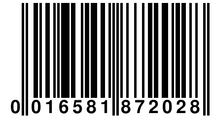 0 016581 872028