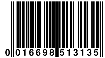 0 016698 513135