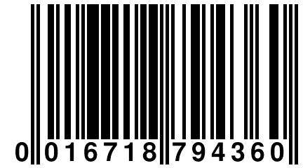 0 016718 794360