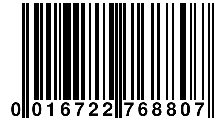 0 016722 768807