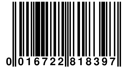 0 016722 818397