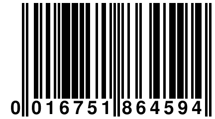 0 016751 864594